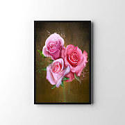 Plagát Pink roses zv6497
